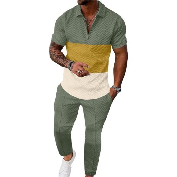 Men's Sweat Suit Set Tracksuit 2 Piece Outfit - Picture 1 of 6
